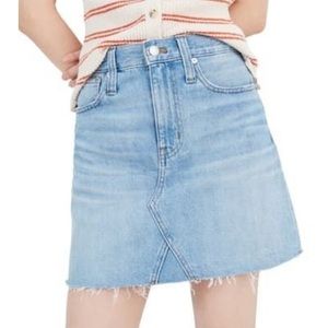 SOLD Rigid Denim A Line Lightwash Skirt